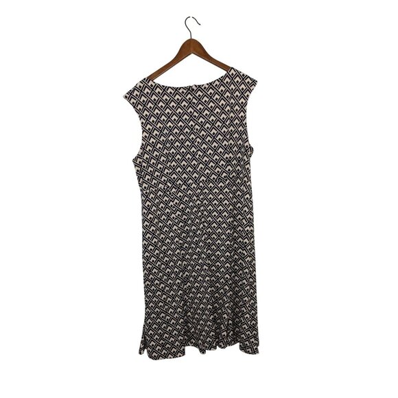 Shelby & Palmer Womens Sleeveless Geometric Print Dress 2X - Picture 2 of 7